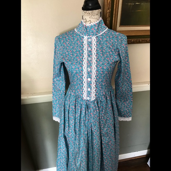 💙❤️Handmade Prairie Pioneer Dress & Bonnet‼️FINAL SALE - Picture 4 of 16